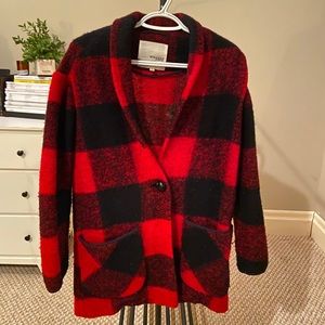 WILFRED FREE PLAID COAT